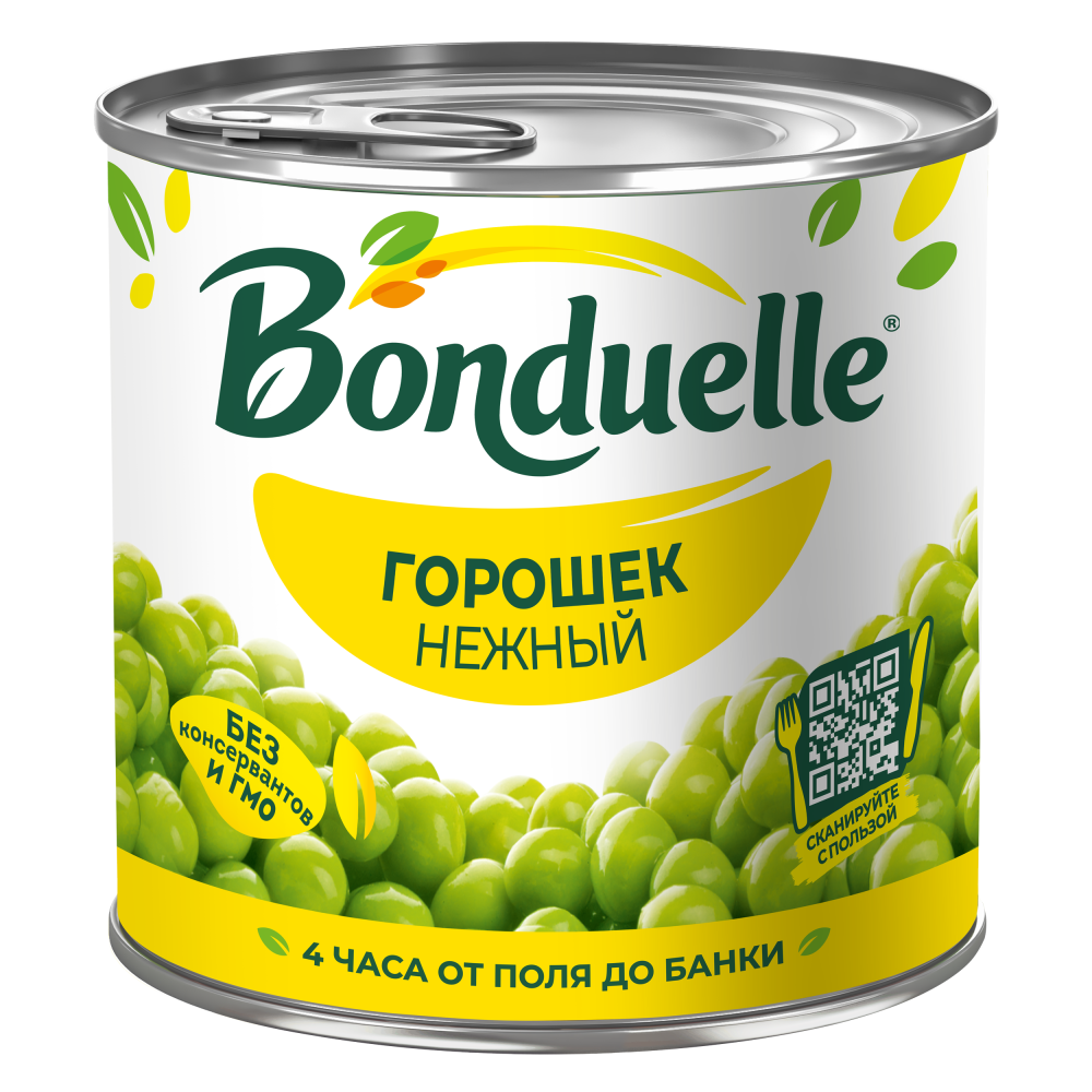 Bonduelle konservalangan no‘xat, nafis, 400 g