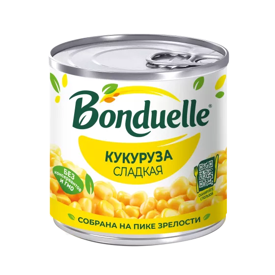 Кукуруза консервированная Bonduelle, сладкая, 170 г