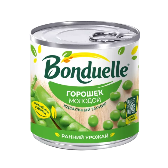 Горошек консервированный Bonduelle, молодой, 200 г