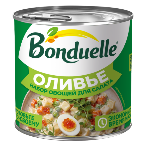 Olivye salat uchun sabzavotlar to‘plami, 425 ml